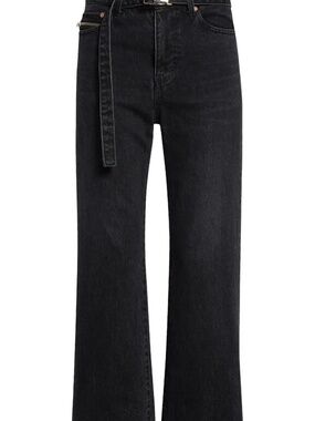Sacai Boot Cut Washed Black Denim Pants